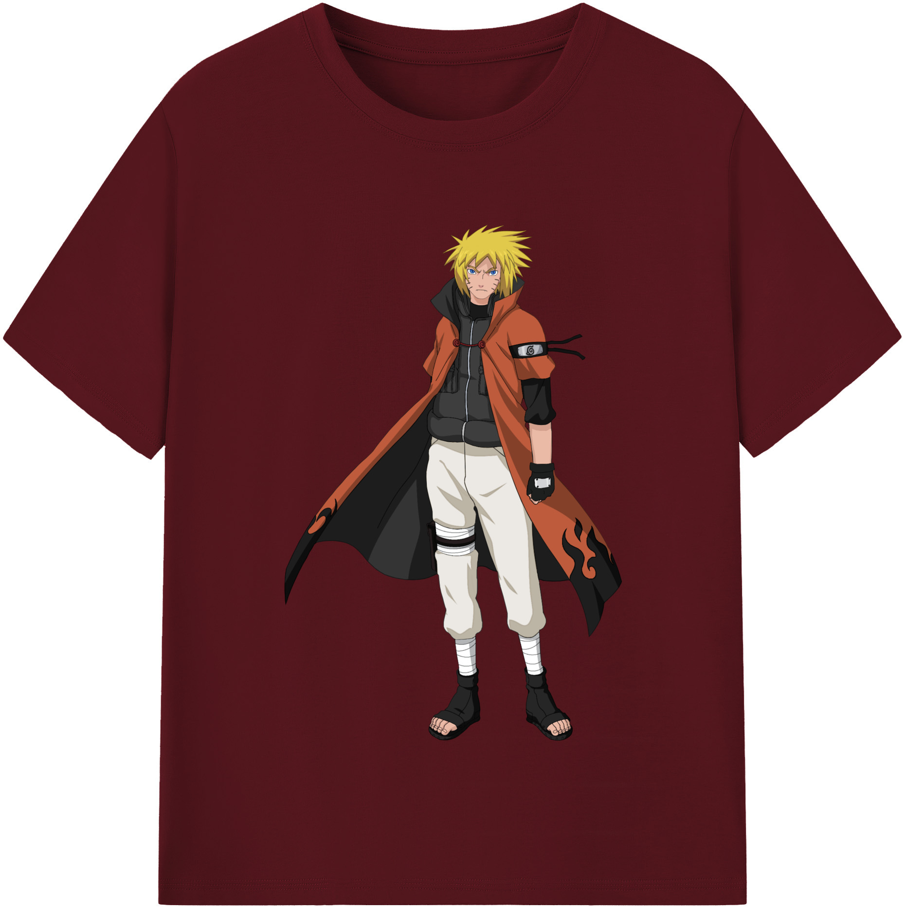 （画像用） NARUTO -ナルト- うずまき ナルト Uzumaki Naruto 綿100％半袖Tシャツ（フロントプリント）